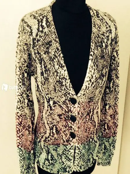 Jacke Strickjacke Weste Gr. 36/38 bunt