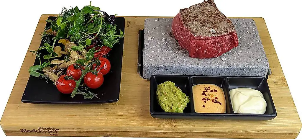 Stone Grill, Hot Steak on a Stone Kochset - heisser Stein