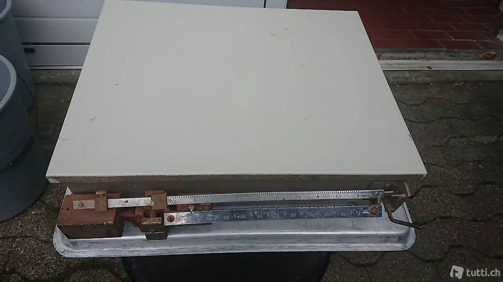 Tisch Metallwaage von Ferd. Rüesch St.Gallen