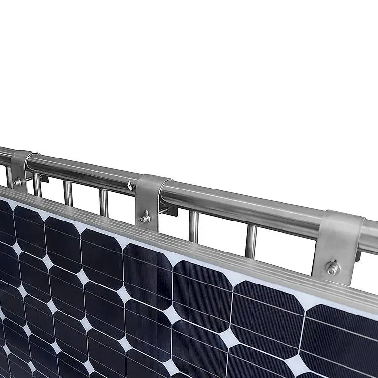 Solarmodul Halter für Balkongeländer Rahmenhöhe 30-35