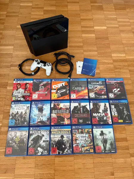 PS4 plus 17 Spiele
