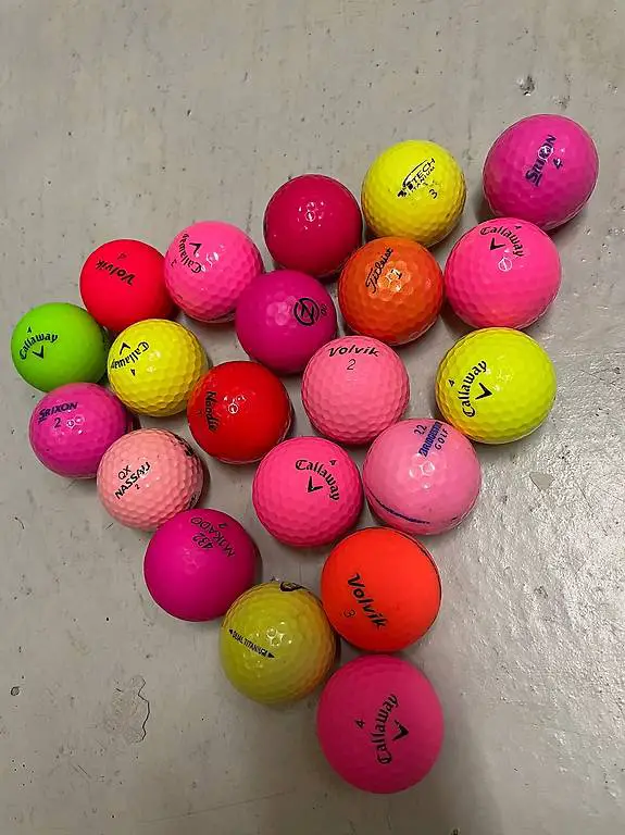 Golfbälle bunt, diverse Farben und Marken neuwertig