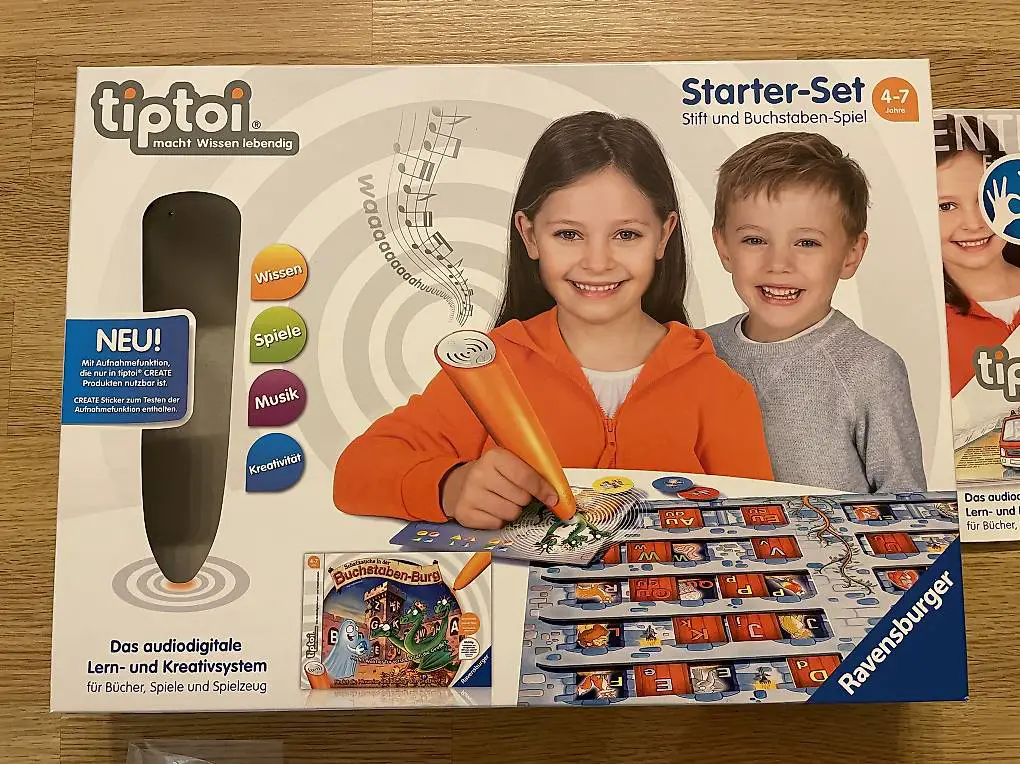 RAVENSBURGER tiptoi Starter-Set: Stift und Buchstaben-Spiel