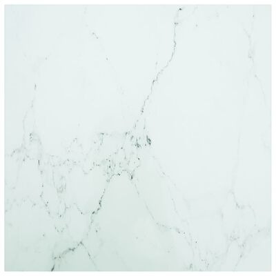  vidaXL Tischplatte Weiss 70x70 cm 6 mm Hartglas in SKU:322256