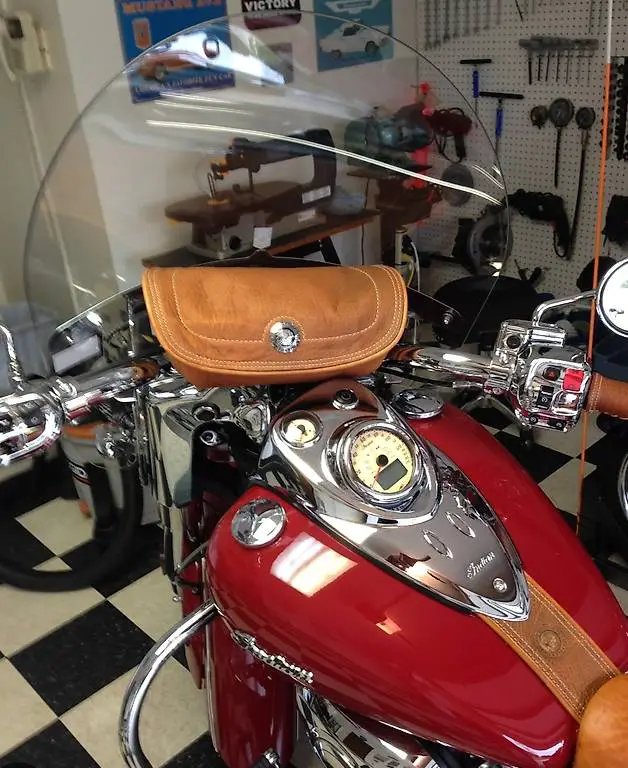 Indian Leder-Lenkertasche