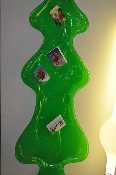 Weihnachten Advent Kartenhalter Tannenbaum Wand aufblasbar