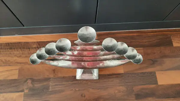 9-armiger Kerzenleuchter, Metall, neu, 46x41cm