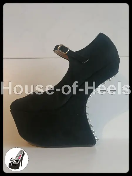 HoH Escarpins Buffalo Girl 37 talon 17cm plateau 6cm velours