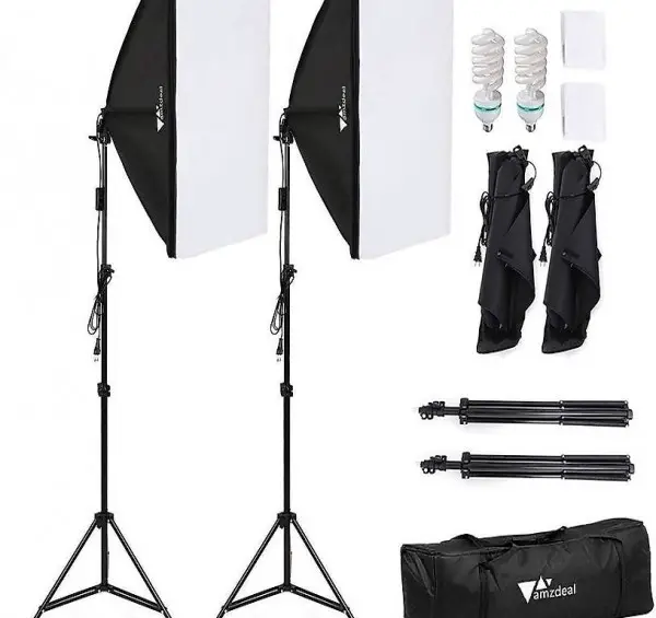  Softbox Set Fotostudio Studioleuchte Set