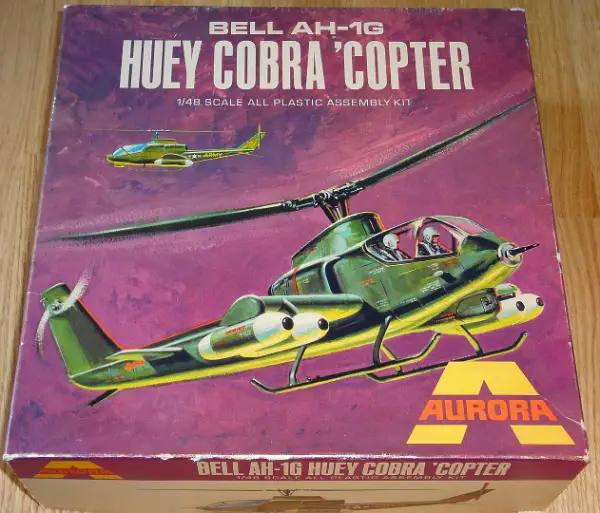 Aurora Bell AH-1G Huey Cobra Copter 1:48