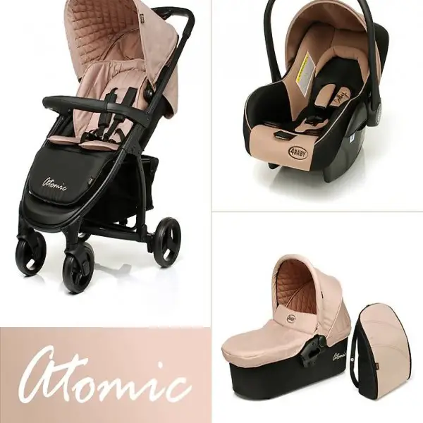  Trio-Set "ATOMIC" beige, FABRIKNEU