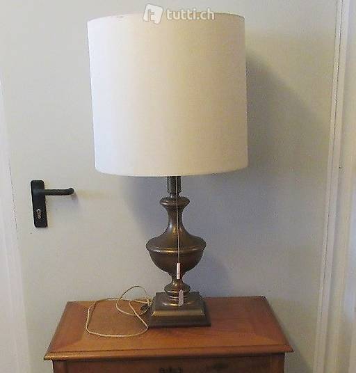  Tischleuchte Messing 3 flammig