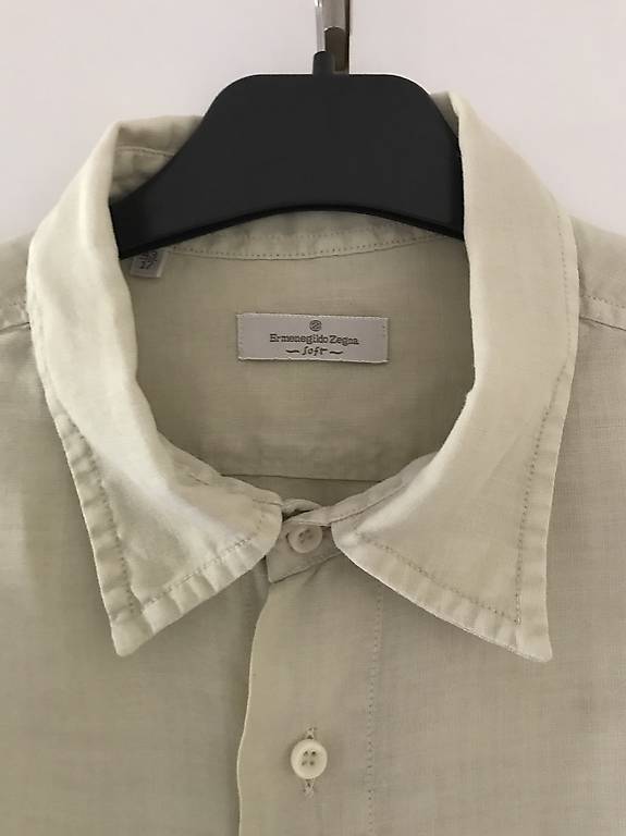 Zegna Luxushemd Leinen Gr. 43 (17)