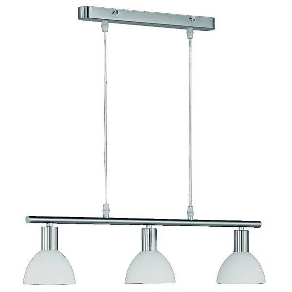  Hängelampe, 3-flammig, nickel matt
