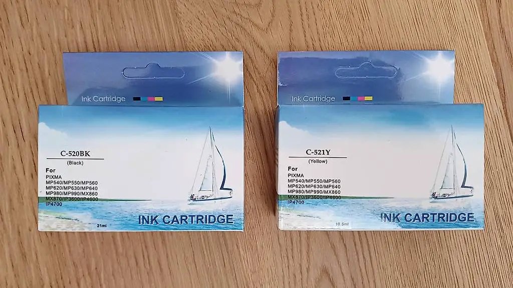 NEU Druckerparonen 521; 5xBlack, 1xYellow