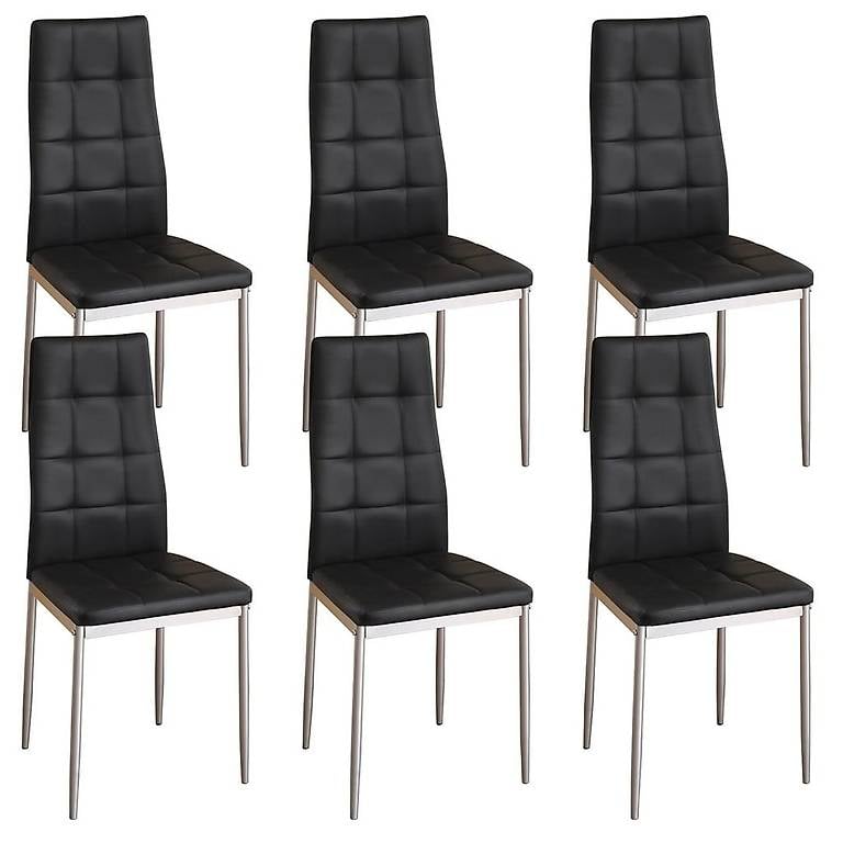 Esszimmerstuhl Marc schwarz im 6er-Set