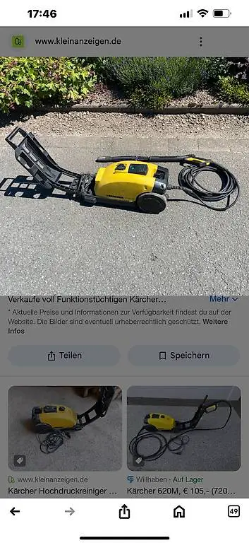 hochdruckreiniger kärcher 620m