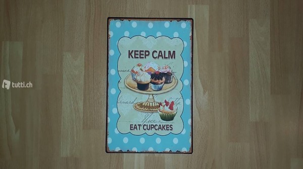 Cupcakes Blechschild 26 x 35 cm