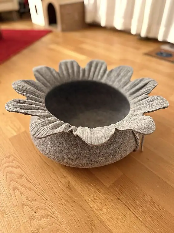 Katzenkorb grau