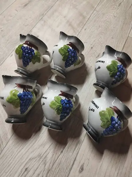 6 Boccalinogläser handbemalt