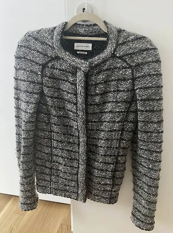 Isabel Marant Étoile Iona Bouclé Tweed Jacket, Grösse EU36
