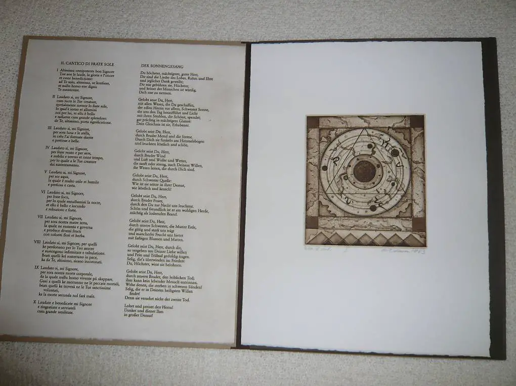 Sonnengesang von Ernst Tinner, nach Franz von Assisi