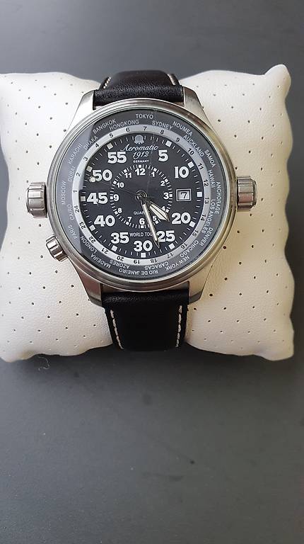 Aeromatic 1912 Herren Uhr inkl Neue Batterie