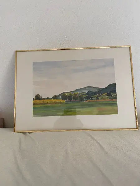 Gemälde von Hans Schädler, Oberhofen am Thunersee