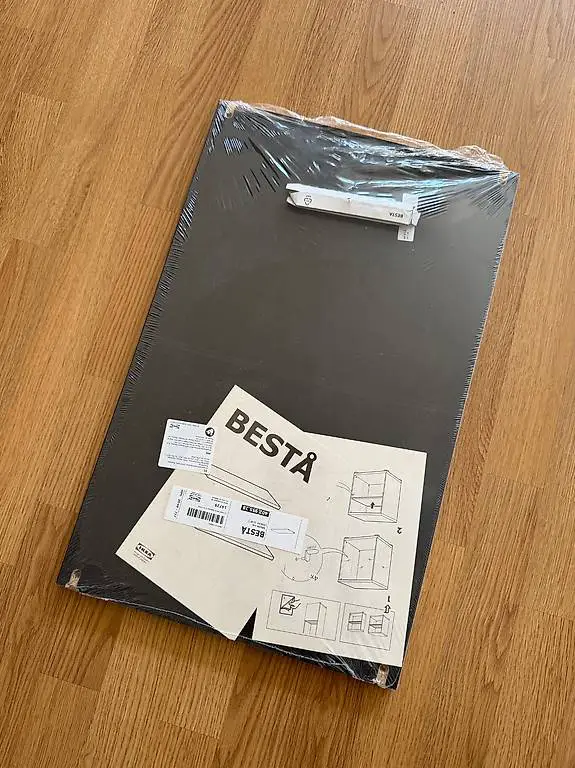 IKEA Besta Regalboden schwarz 56x36cm NEU