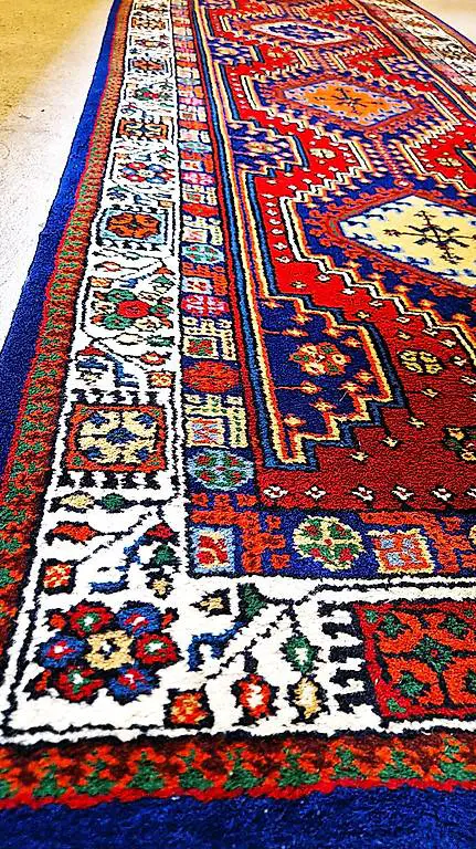 Handgeknüpfter persischer Teppich Läufer 2,45m x 0.8m