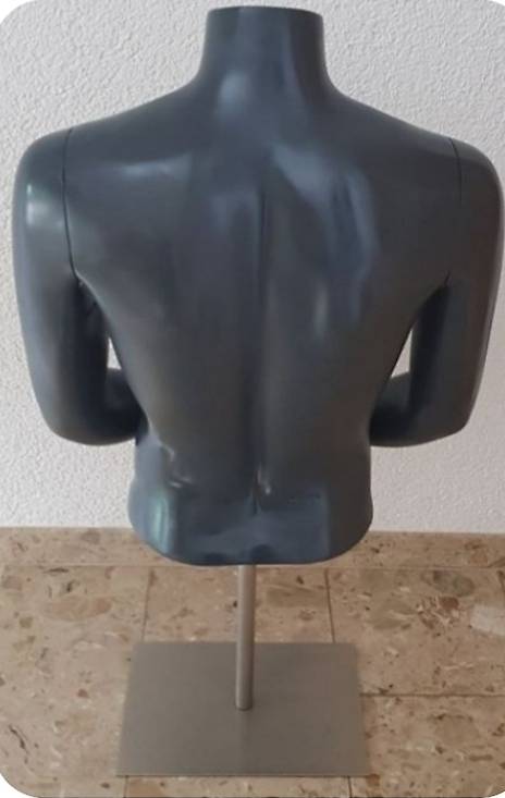 Herren Torso, Schaufensterpuppe mit Metallständer