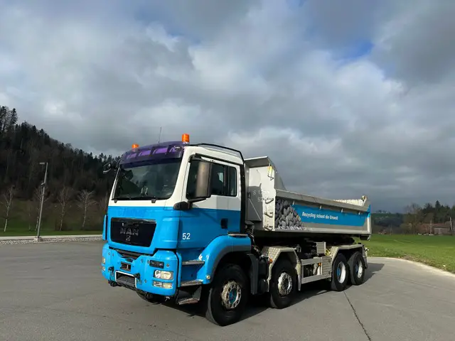 MAN, TGS 34.440 8x4 Wechselsistem Kette aufba, Kettengerät