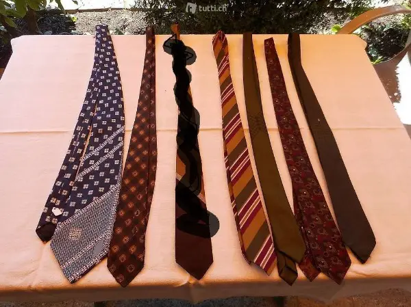 70/80 jahre diverse schöne Krawatten 6 Stk.