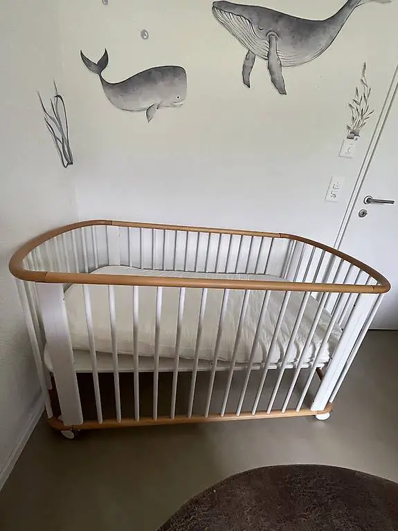 Flexa Babybett mit Original Flexa Rollen