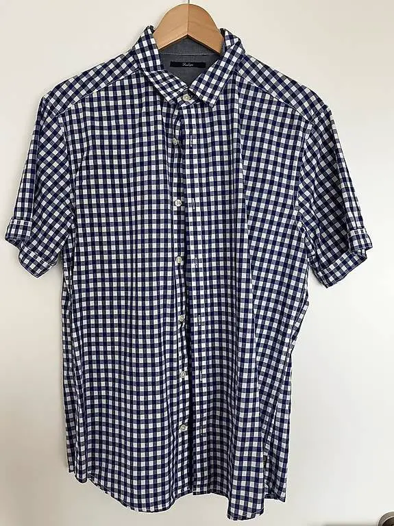 Kariertes Indigo Hemd, neu, Gr. M