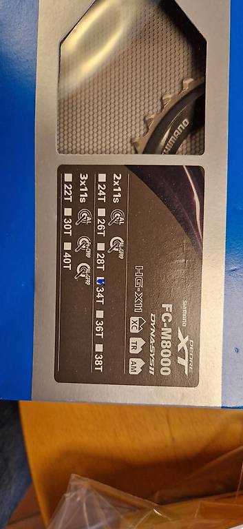 Shimano XT Kettenblatt 34 Zähne