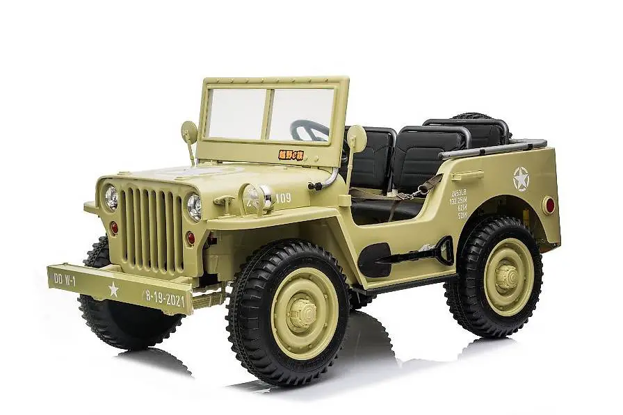 Kinderfahrzeug - Elektro Auto Offroad 3 Sitzer Mit 12V14A Ak