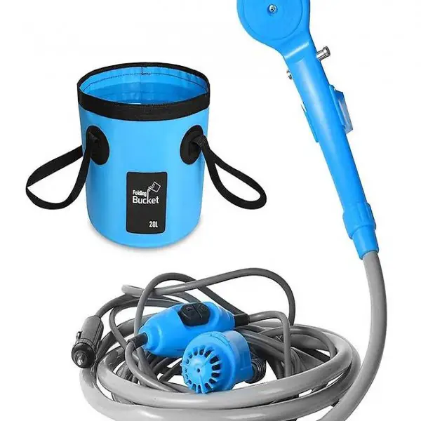  Camping Dusche 12V Elektrische Aussendusche Klappschaufel Kit