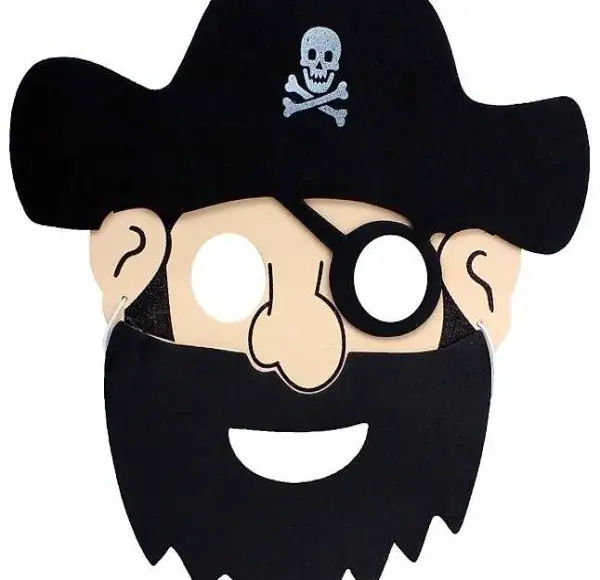 Kinder Piratenmaske / für Kindergeburtstag oder Fasnacht