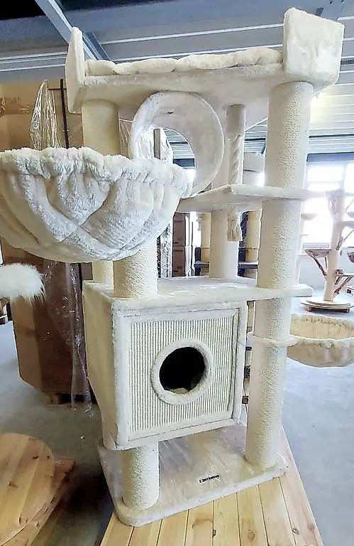 Massiver Katzenbaum 170 cm 16 Ø cm starke kitten adults neu