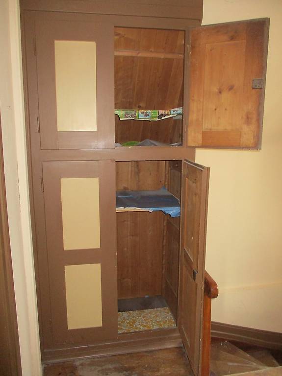 Schrank-Türen antik Holz braun-beige Türe Türchen für Kasten