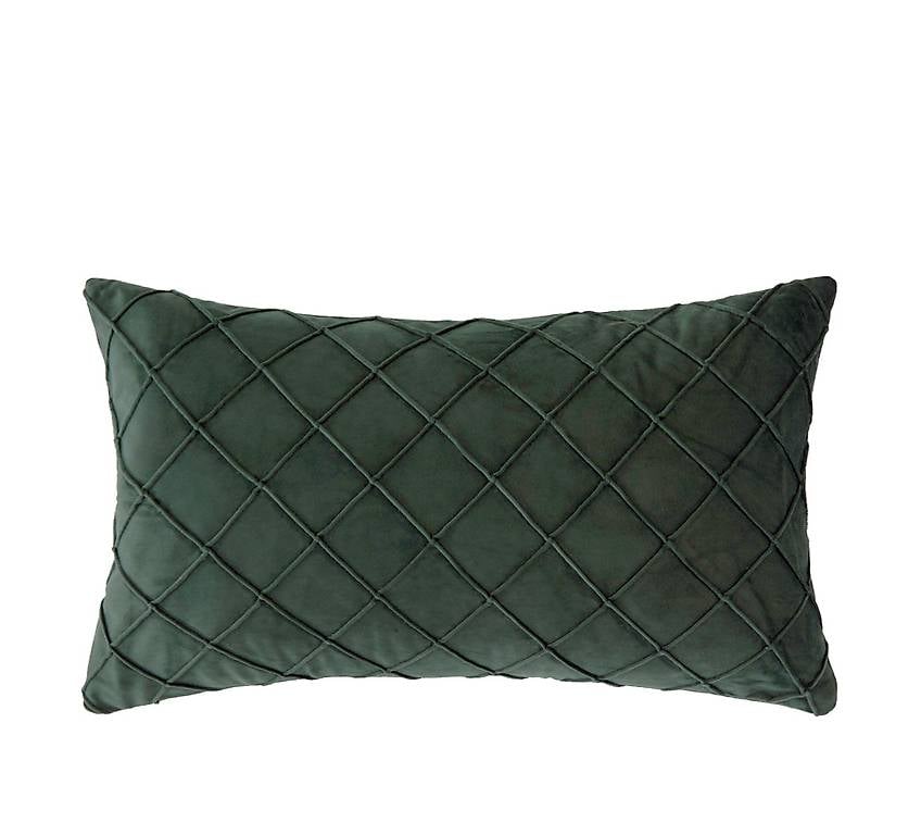  Kissen CARO dunkelgrün 50 x 30 cm