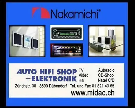 NAKAMICHI IHR-DEALER of Swisserland Hifi Stereo Reparaturen