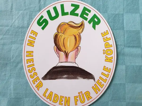  SULZER Mann HELLE KÖPFE Aufkleber