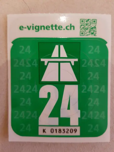 Autobahnvignette Vignette 2024