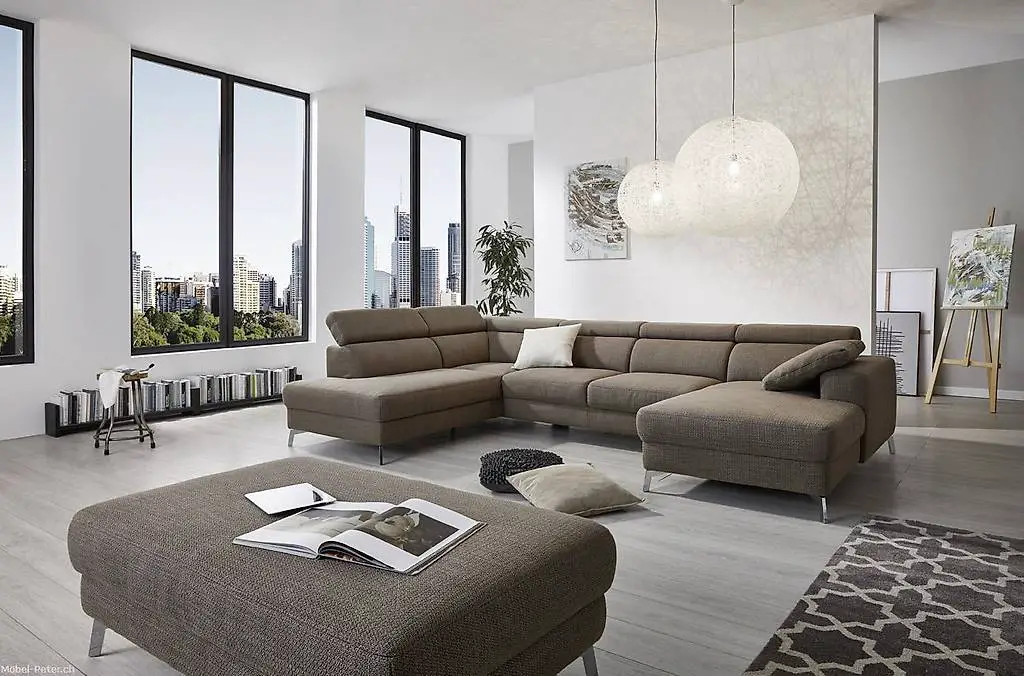 U-Sofa Matador in Stoff