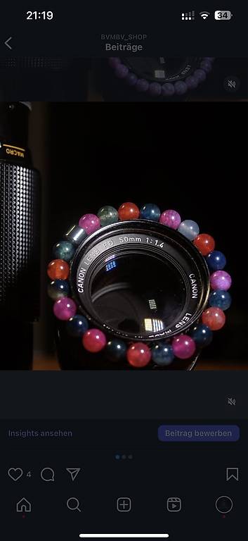 Achat Perlenarmband Pink