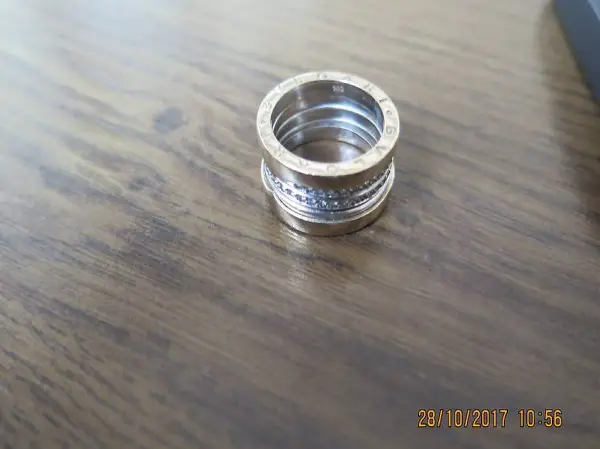  Bulgari Ring Gelbgold 18 K, 18 mm Durchm. m 77 Brillanten