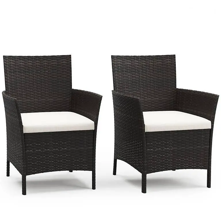 rattanstühle jasmina 2er set braun