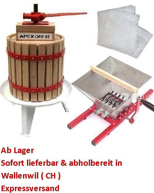  NEU 6L Obstpresse + 7 Ltr. Obstmühle